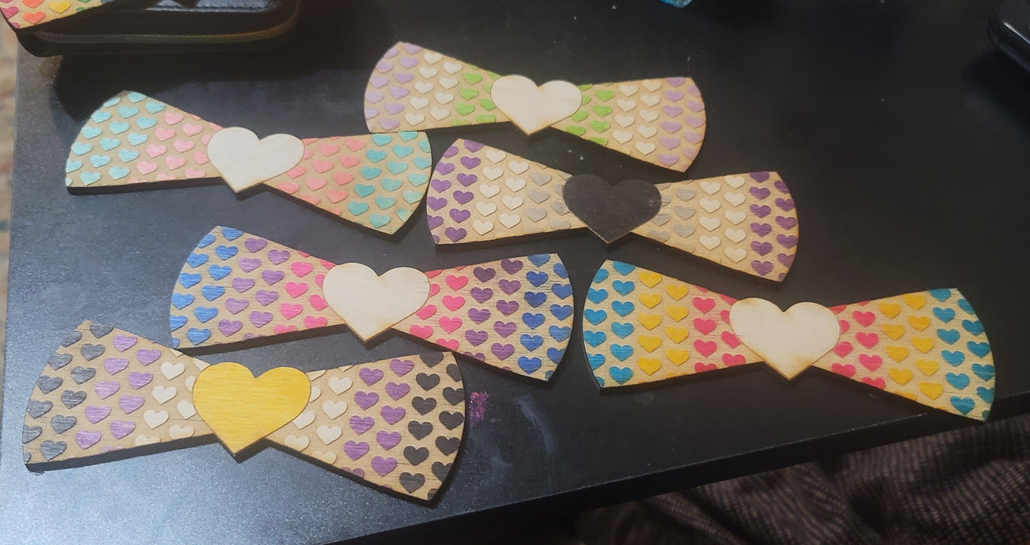 Heart Pride Bow Tie